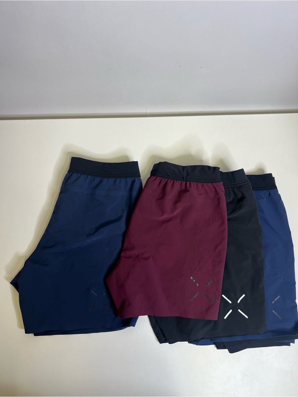 Ten Thousand Men's Performance Shorts in Navy, Burgundy & Black - Size Medium
